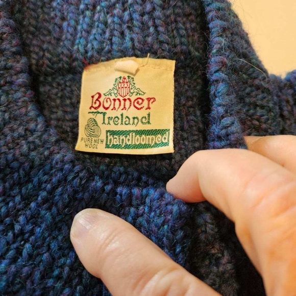 Vintage Bonner Irish Cardigan Sweater - Picture 2 of 8